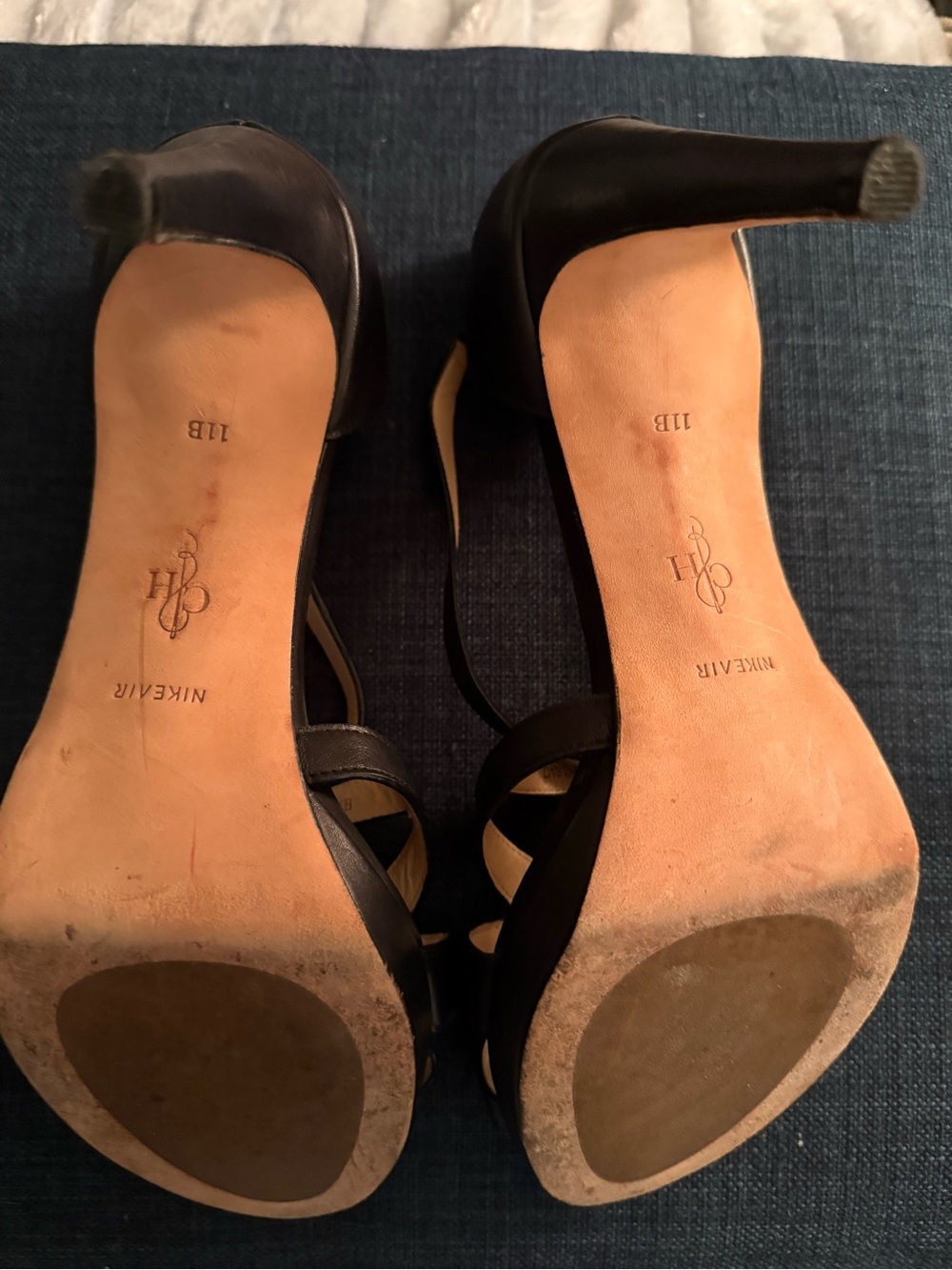 Cole Haan Nike Air Technology Black Strappy 4” Heel Sandals - Picture 5 of 5